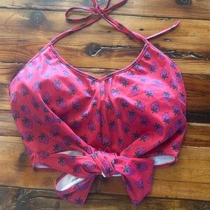 Kortni Jeane Tied-Up top pink, raspberry